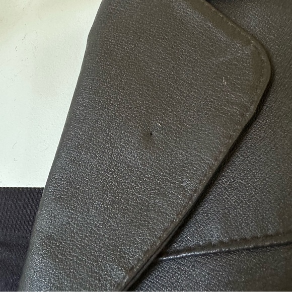 Stunning Brown Leather Blazer Jacket - Picture 9 of 10